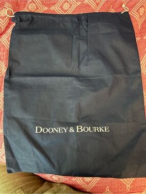 Dooney & Bourke Navy Drawstring Dust Bag with White Logo
